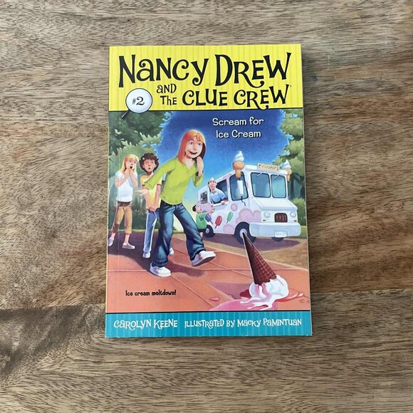 5/$20 NEW Nancy Drew and the Clue Crew Scream for Ice Cream Book #2 - Picture 1 of 3